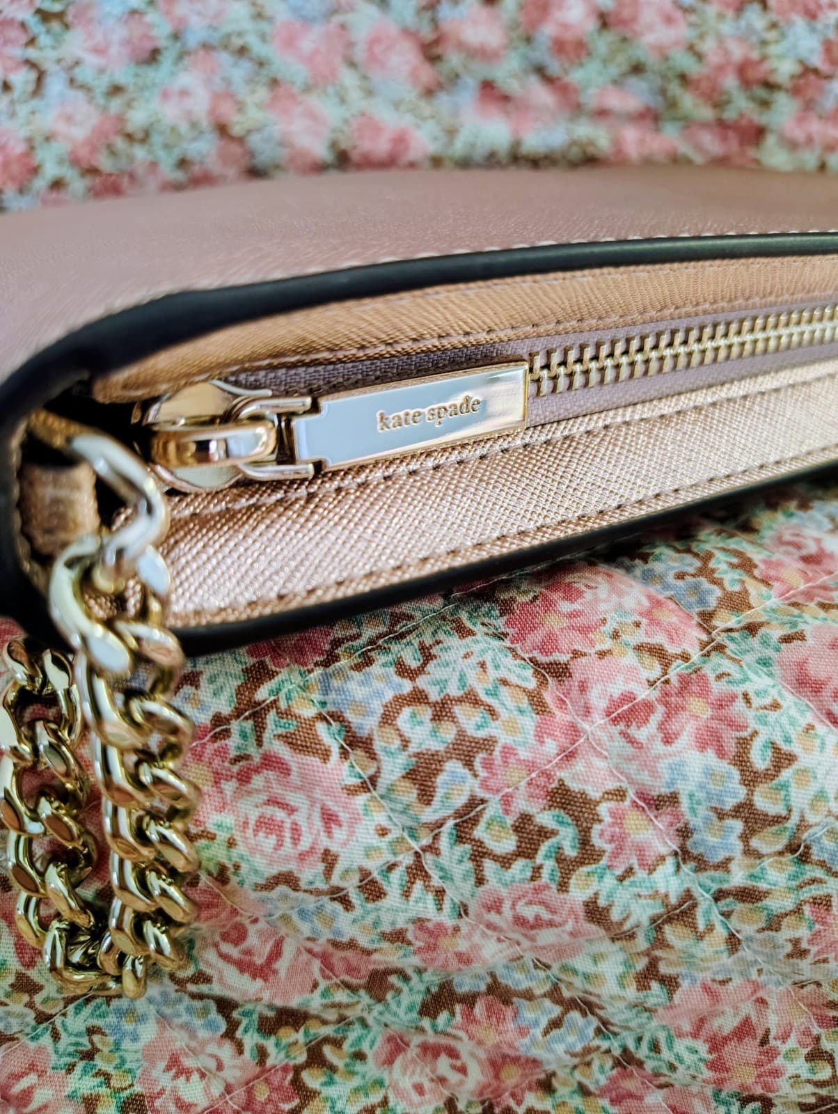 Kate Spade Kenzie Limited Edition metallic pochette in rose gold NWT $249 - Thumbnail 5