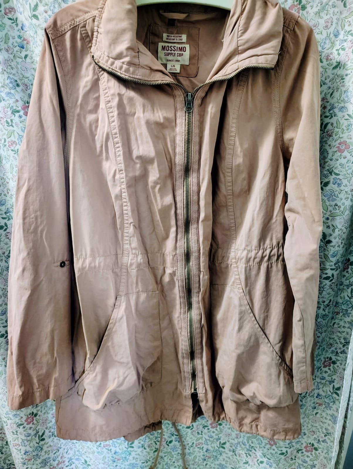Mossimo Supply Co Women's Rose Rain Jacket Size L - Thumbnail 2