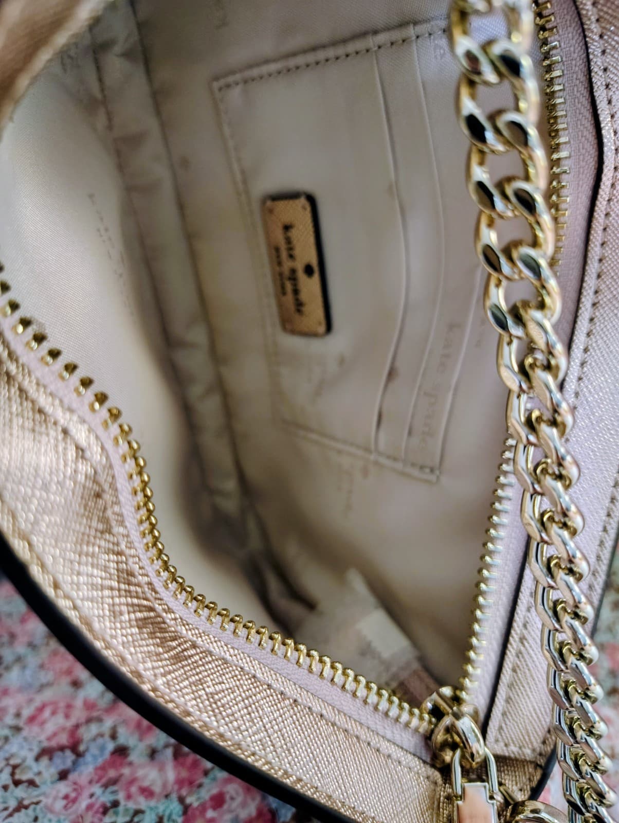 Kate Spade Kenzie Limited Edition metallic pochette in rose gold NWT $249 - Thumbnail 7