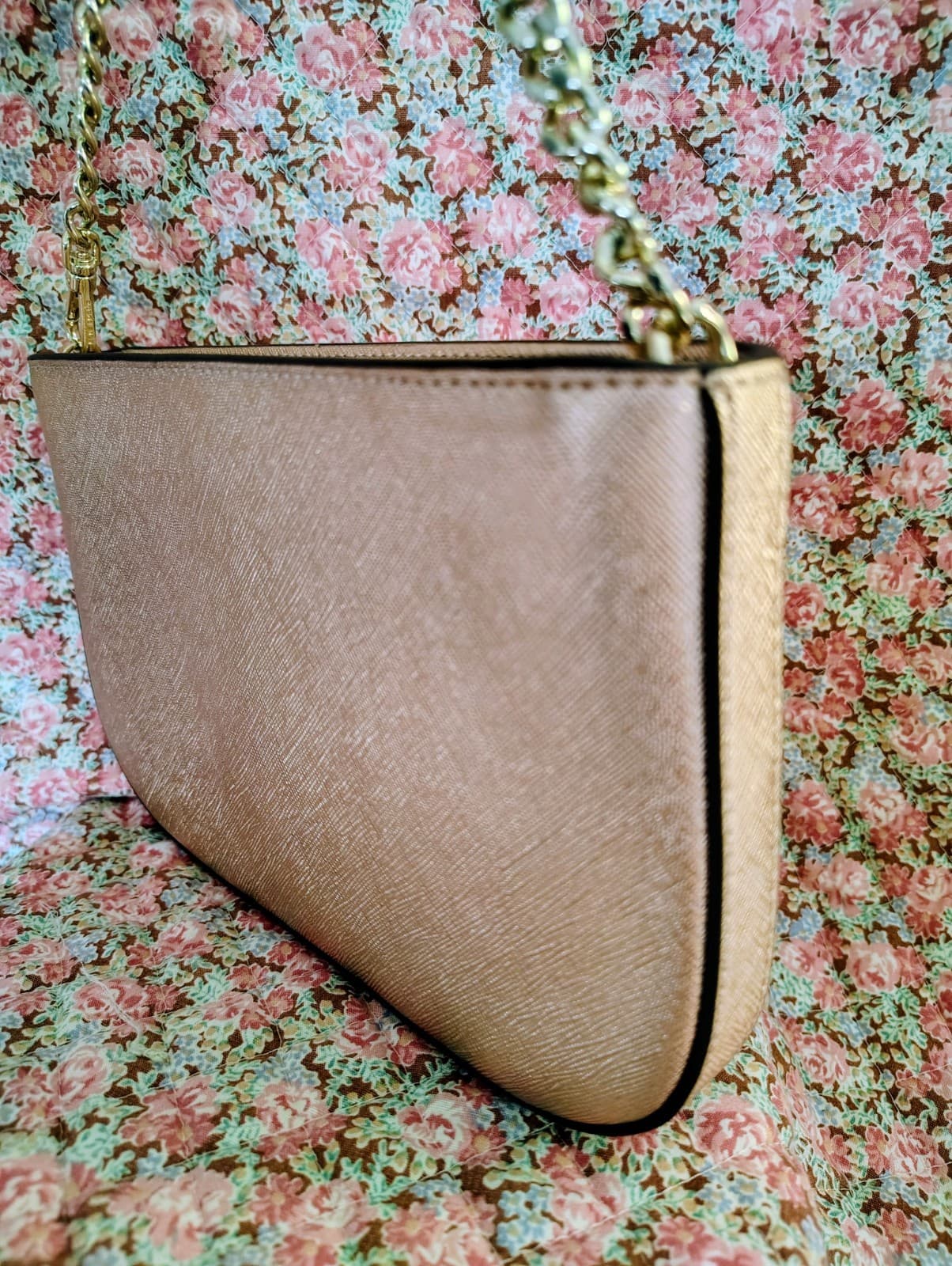 Kate Spade Kenzie Limited Edition metallic pochette in rose gold NWT $249 - Thumbnail 4
