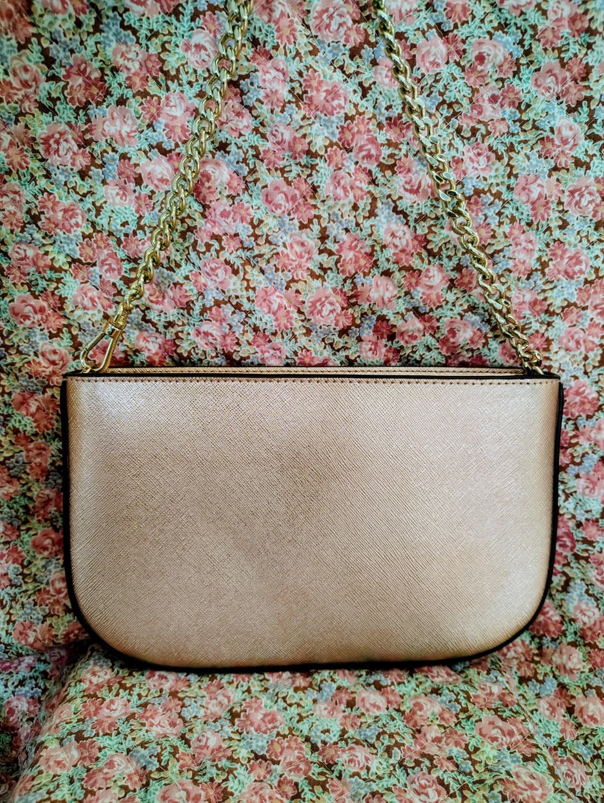 Kate Spade Kenzie Limited Edition metallic pochette in rose gold NWT $249 - Thumbnail 2