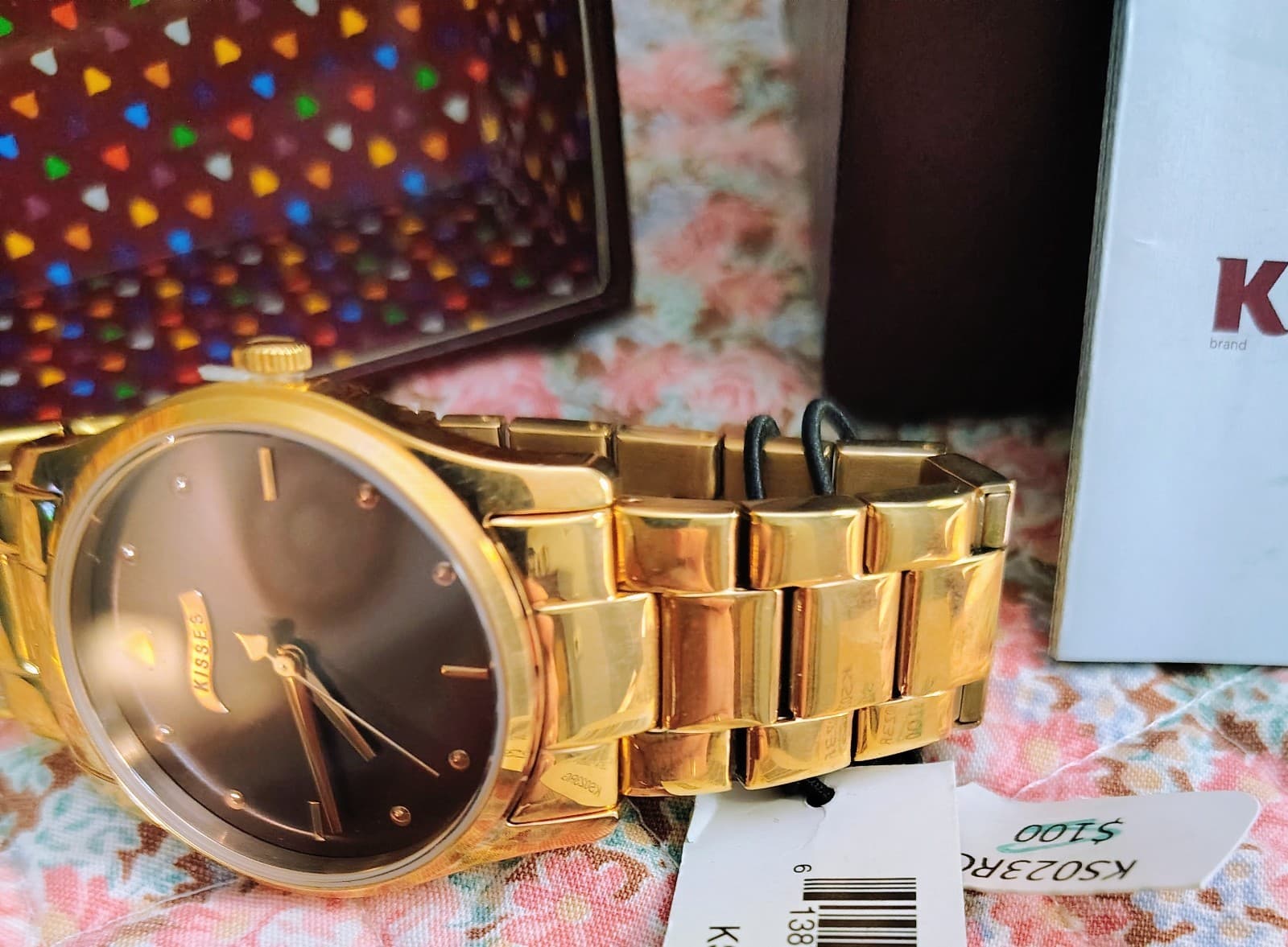 Hershey's Kisses Chocolate Gold Collectible Watch NWT NIB MSRP $100 - Thumbnail 6