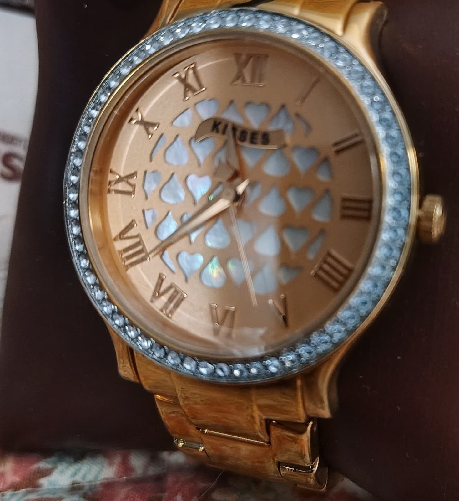 NWT NIB Hershey Kiss watch features a rose gold-toned band MSRP 150