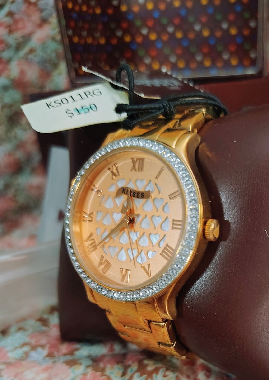 NWT NIB Hershey Kiss watch features a rose gold-toned band MSRP 150 - Thumbnail 8