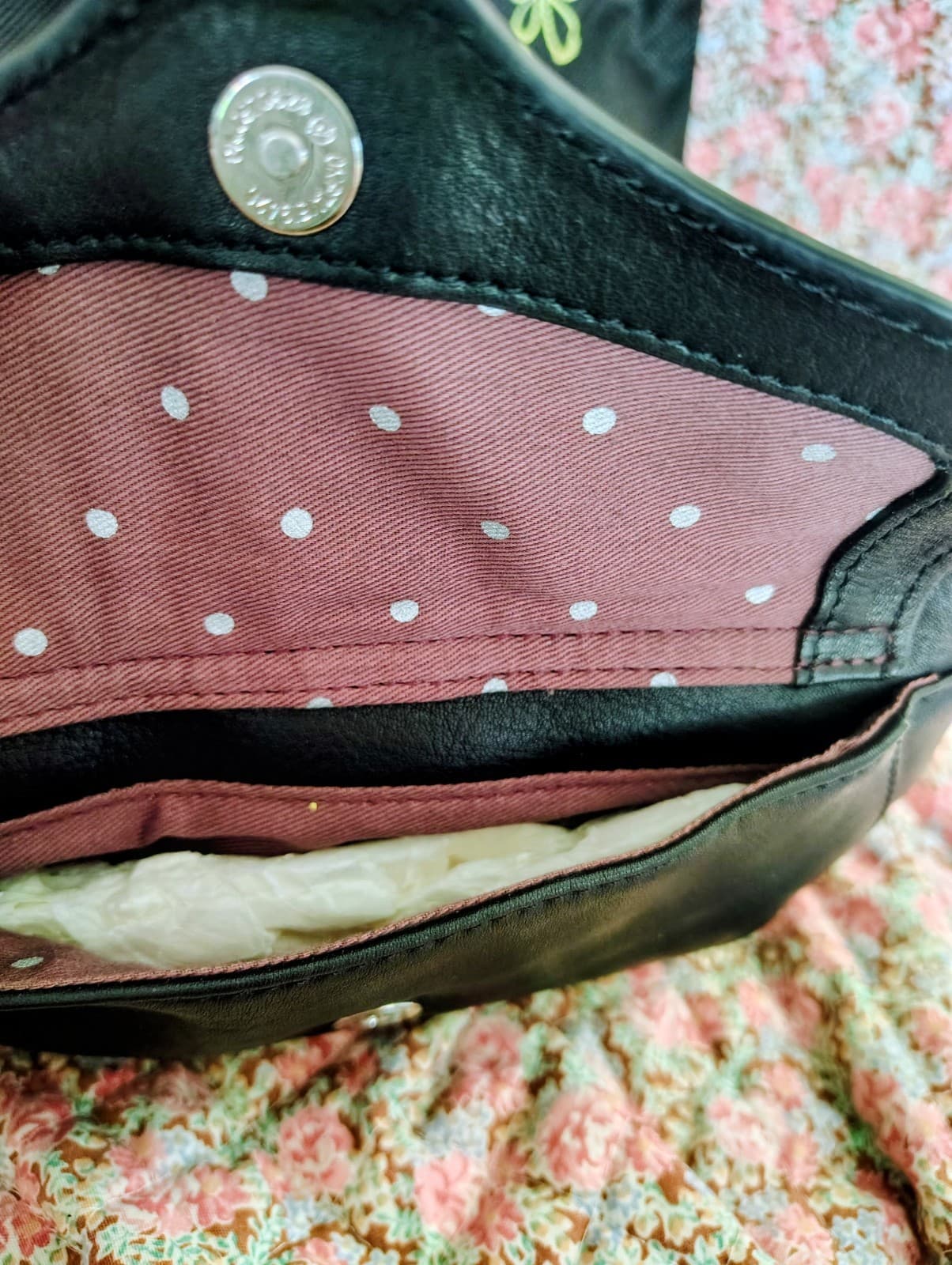 Tula 2020 black leather handbag, NWT And Dust Bag - Thumbnail 13