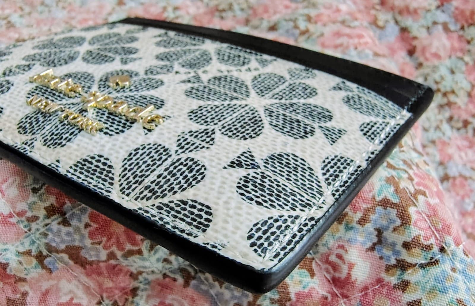 Kate Spade Signature Spade Flower Small Slim Card Holder Black NWOT $89 - Thumbnail 15