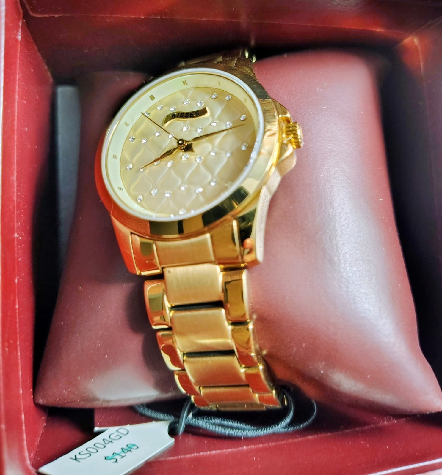 NWT NIB Hershey Kisses Silver Stainless Steel Watch MSRP 140 - Thumbnail 10