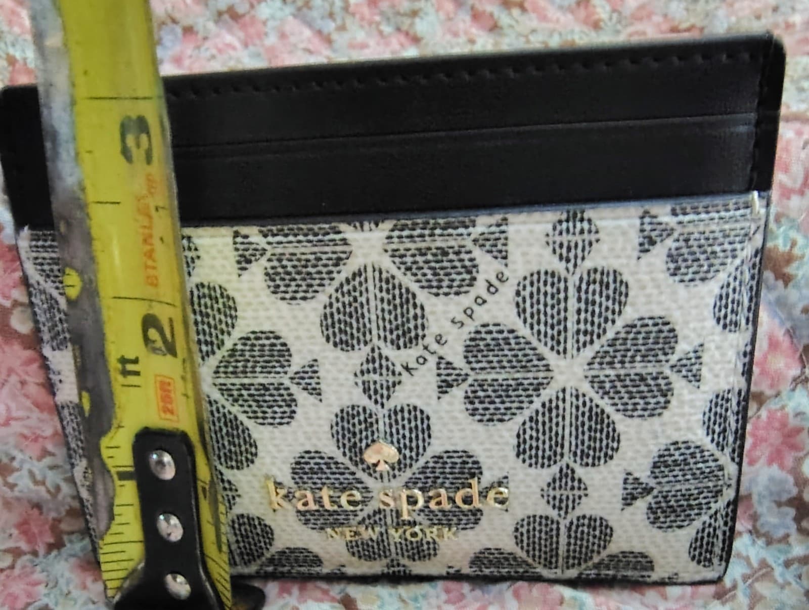 Kate Spade Signature Spade Flower Small Slim Card Holder Black NWOT $89 - Thumbnail 8