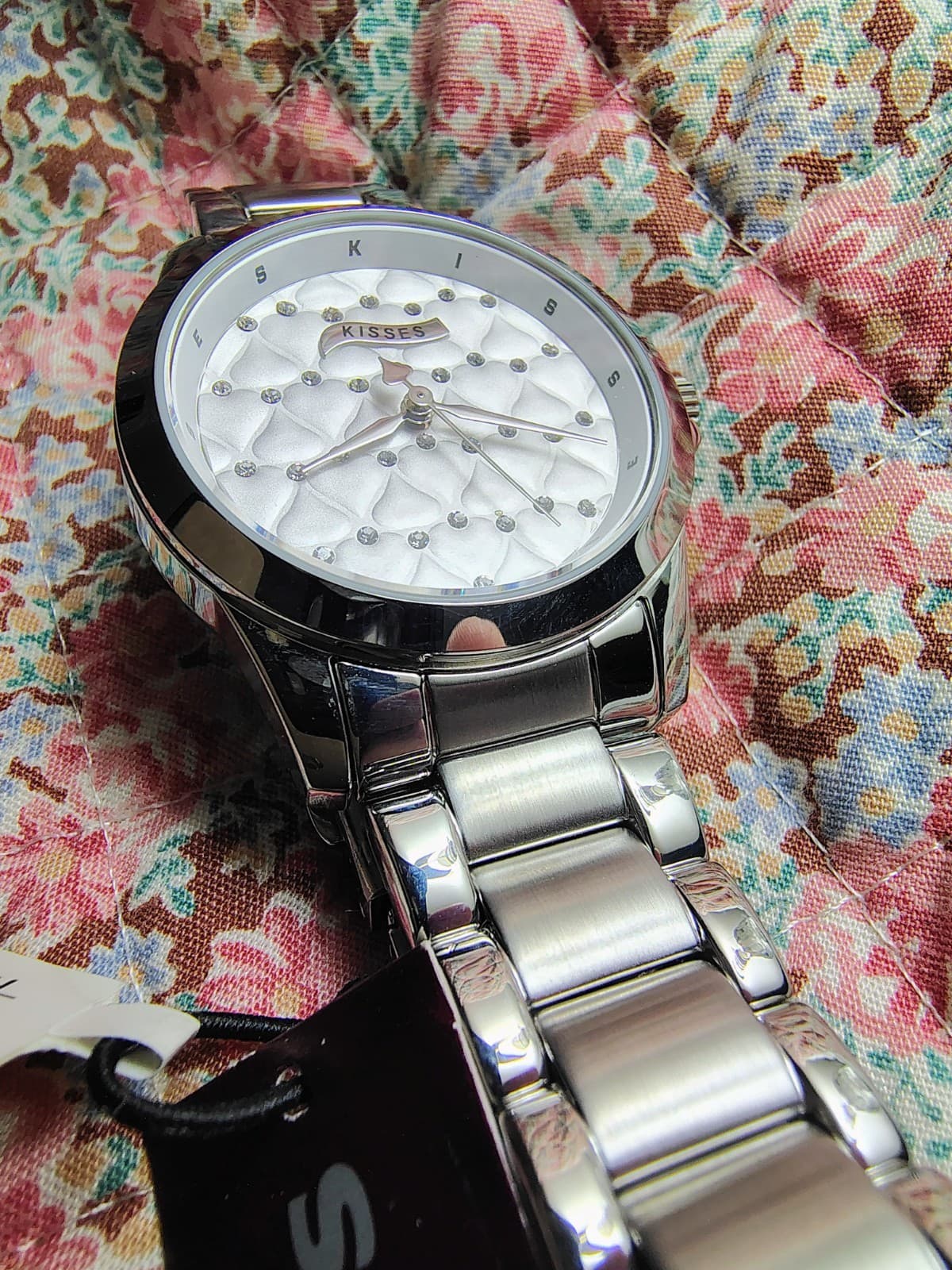 NWT NIB Hershey Kisses Silver Stainless Steel Watch MSRP 140 - Thumbnail 4
