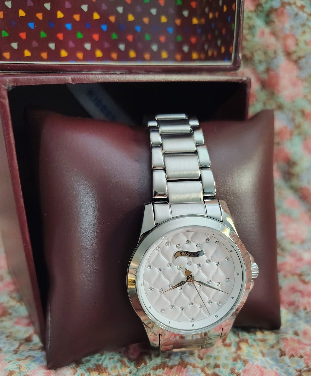 NWT NIB Hershey Kisses Silver Stainless Steel Watch MSRP 140 - Thumbnail 12