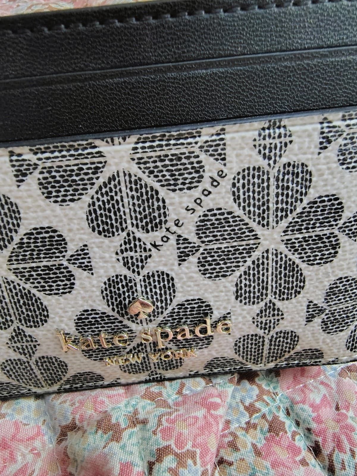 Kate Spade Signature Spade Flower Small Slim Card Holder Black NWOT $89 - Thumbnail 12
