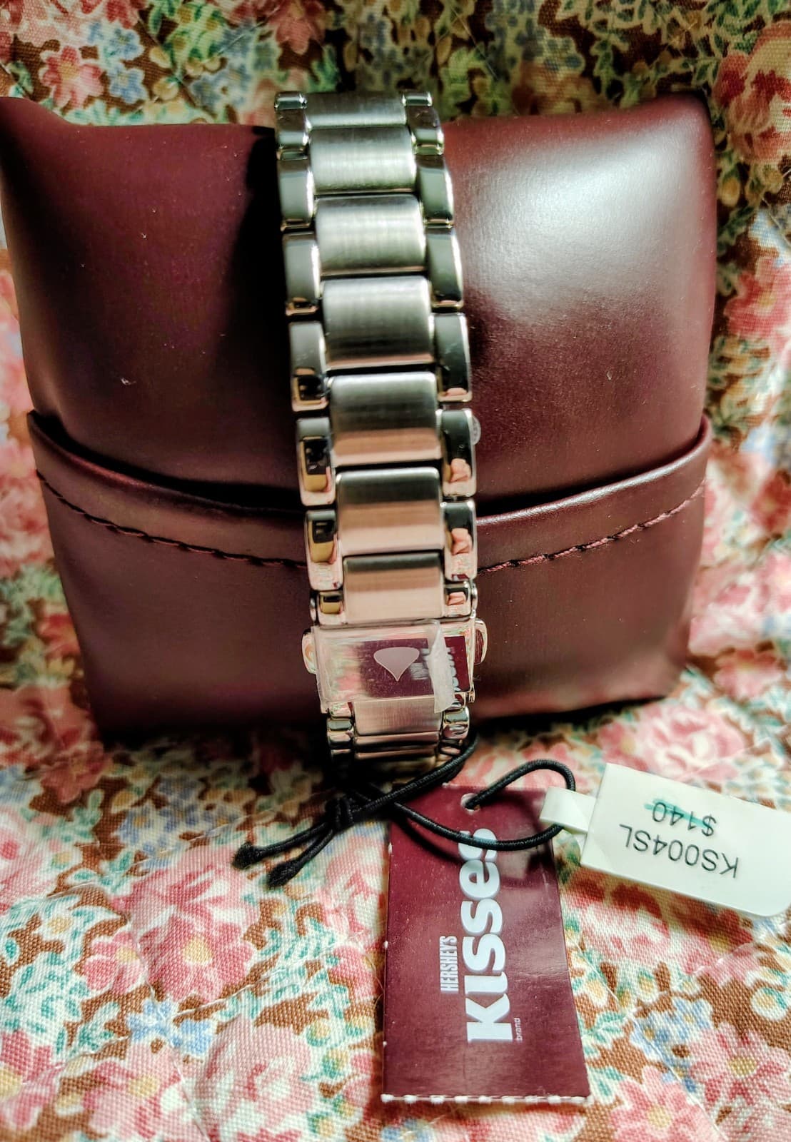 NWT NIB Hershey Kisses Silver Stainless Steel Watch MSRP 140 - Thumbnail 8