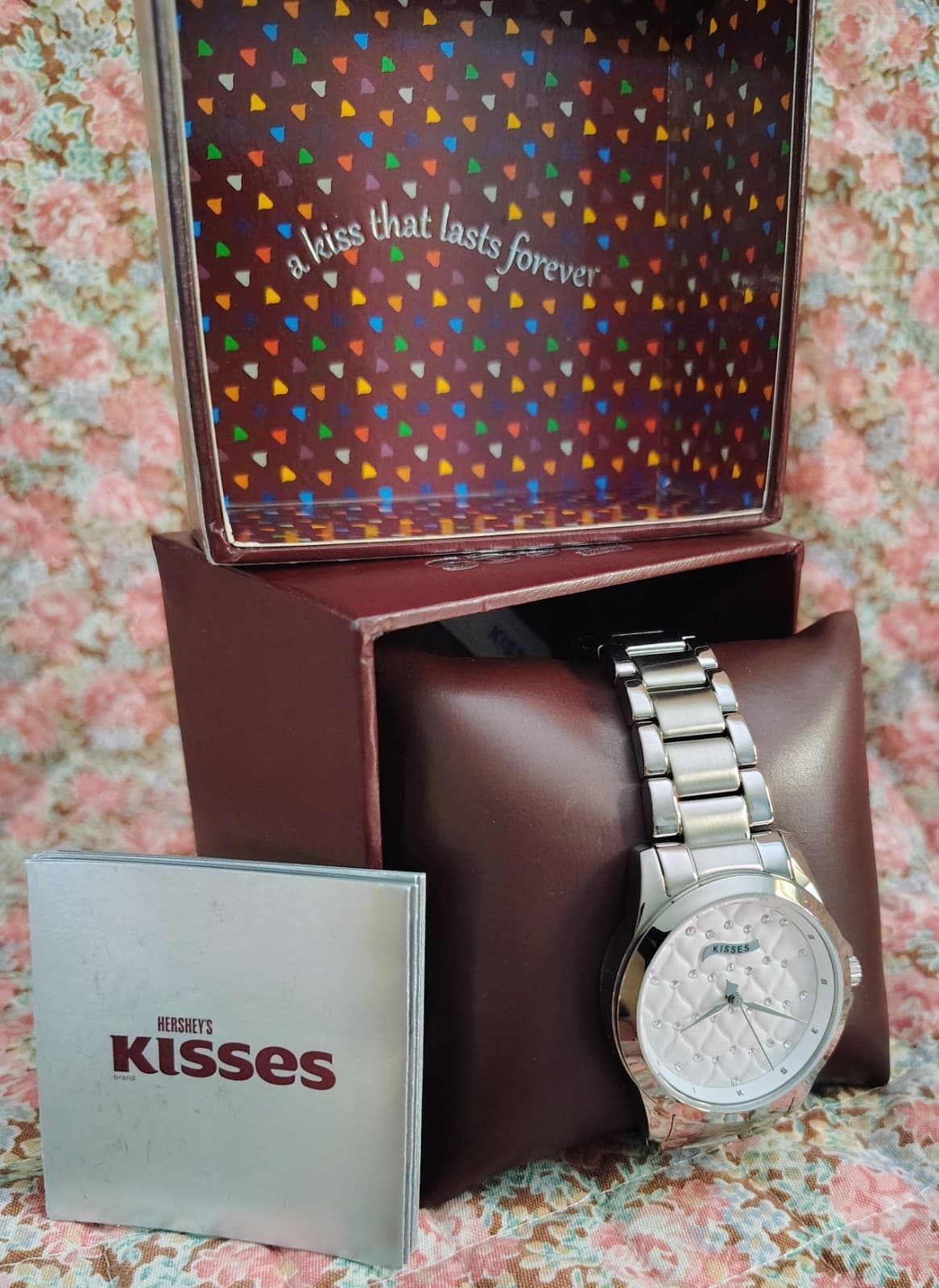 NWT NIB Hershey Kisses Silver Stainless Steel Watch MSRP 140 - Thumbnail 9