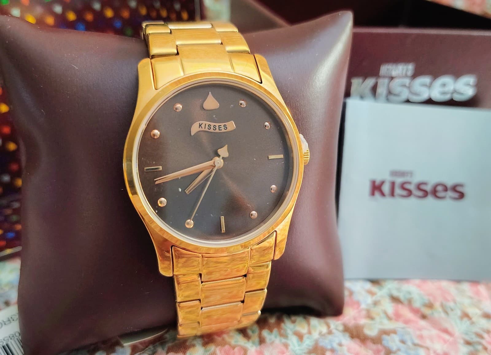 Hershey's Kisses Chocolate Gold Collectible Watch NWT NIB MSRP $100