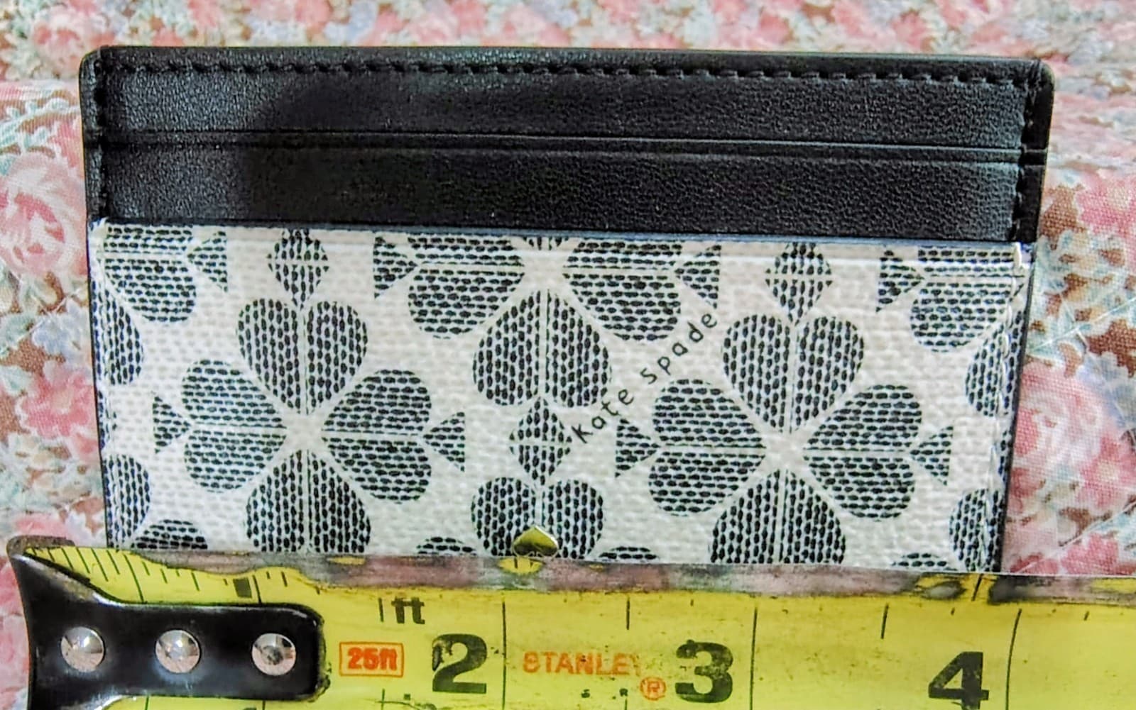Kate Spade Signature Spade Flower Small Slim Card Holder Black NWOT $89 - Thumbnail 7