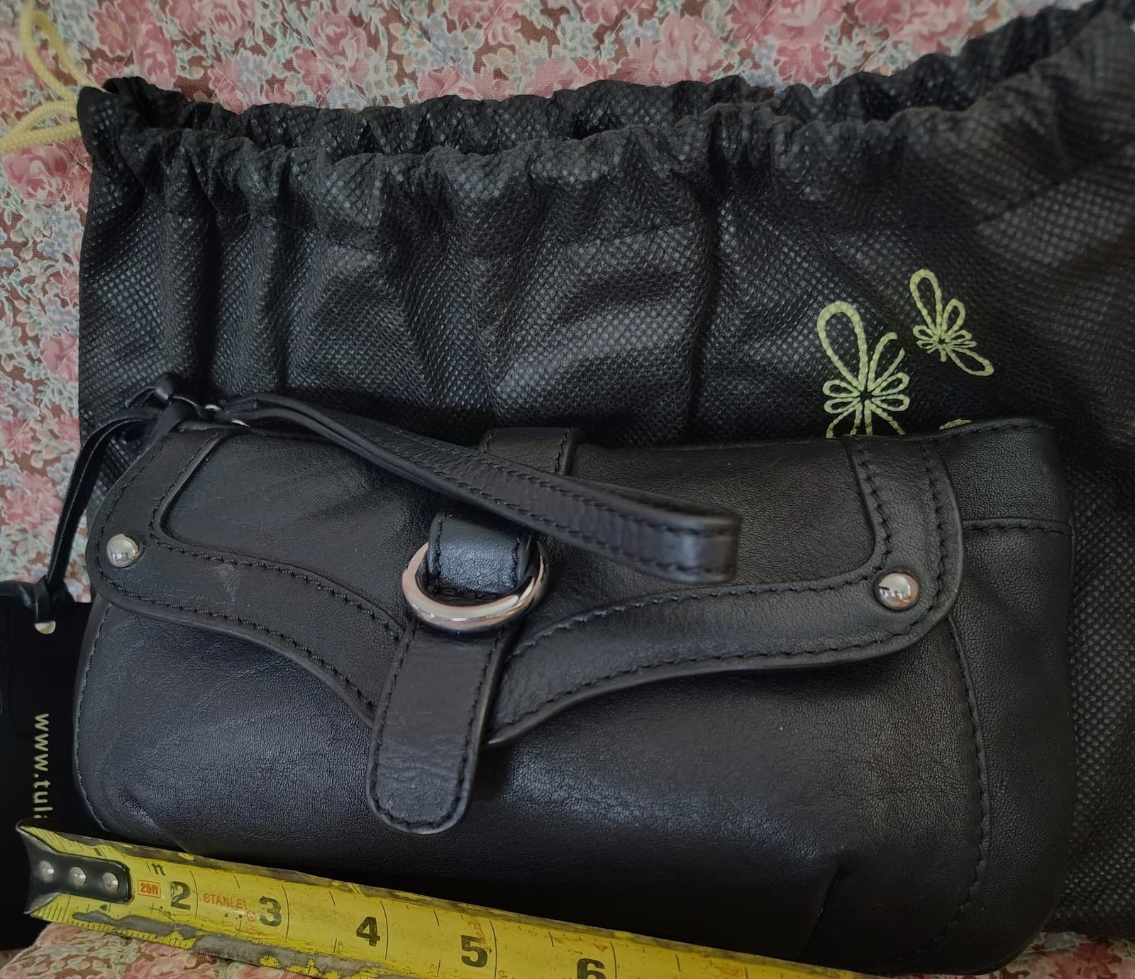 Tula 2020 black leather handbag, NWT And Dust Bag - Thumbnail 16