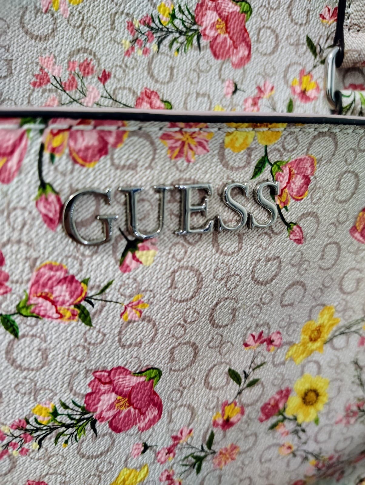 GUESS Kinsley Large Tote Bag, floral print, NWOT - Thumbnail 5