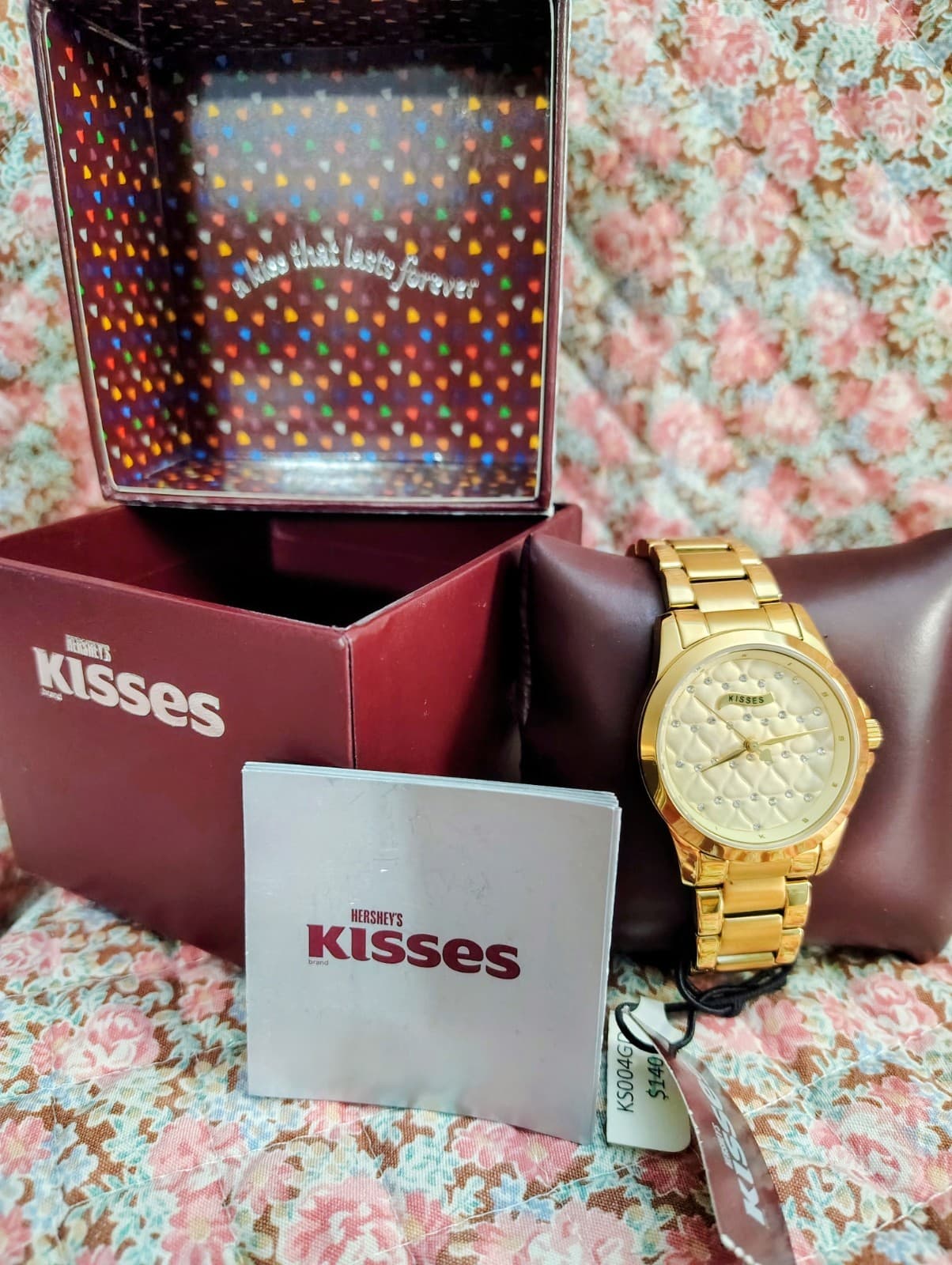 NWT NIB Hershey Kisses Silver Stainless Steel Watch MSRP 140 - Thumbnail 5