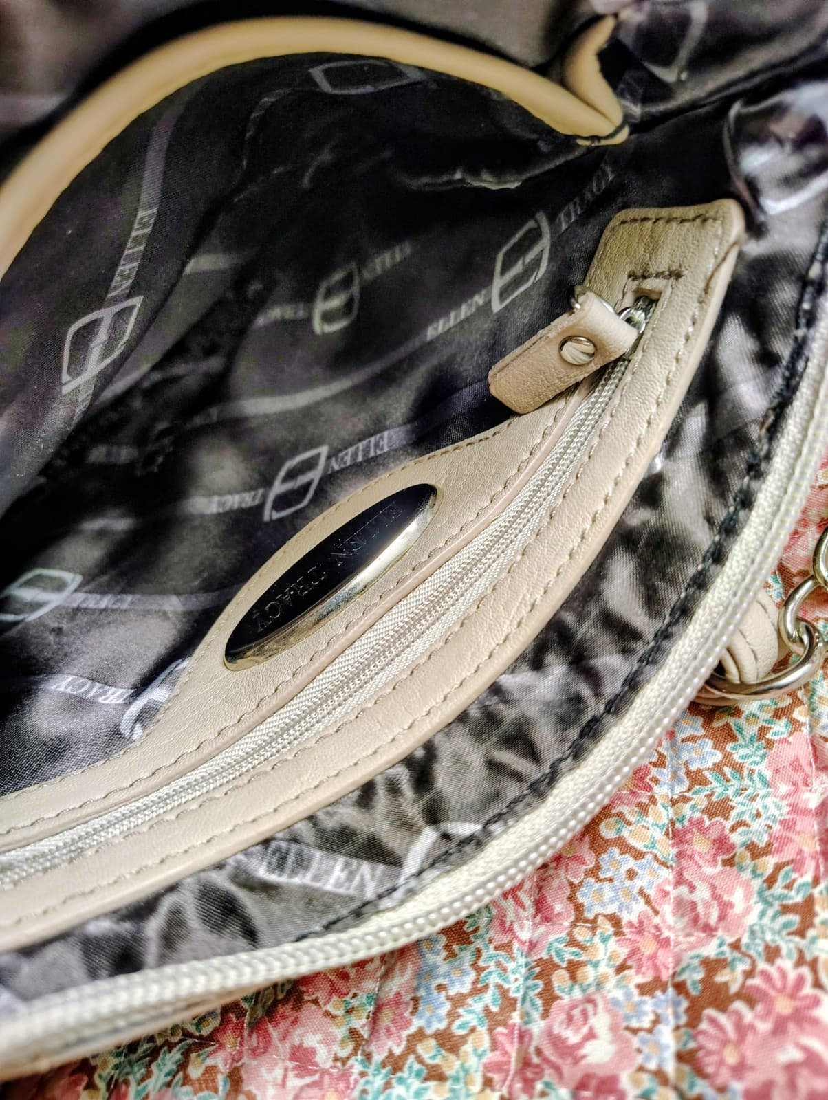 Ellen Tracy Crossbody Shoulder Bag Silver Hardware - Thumbnail 12