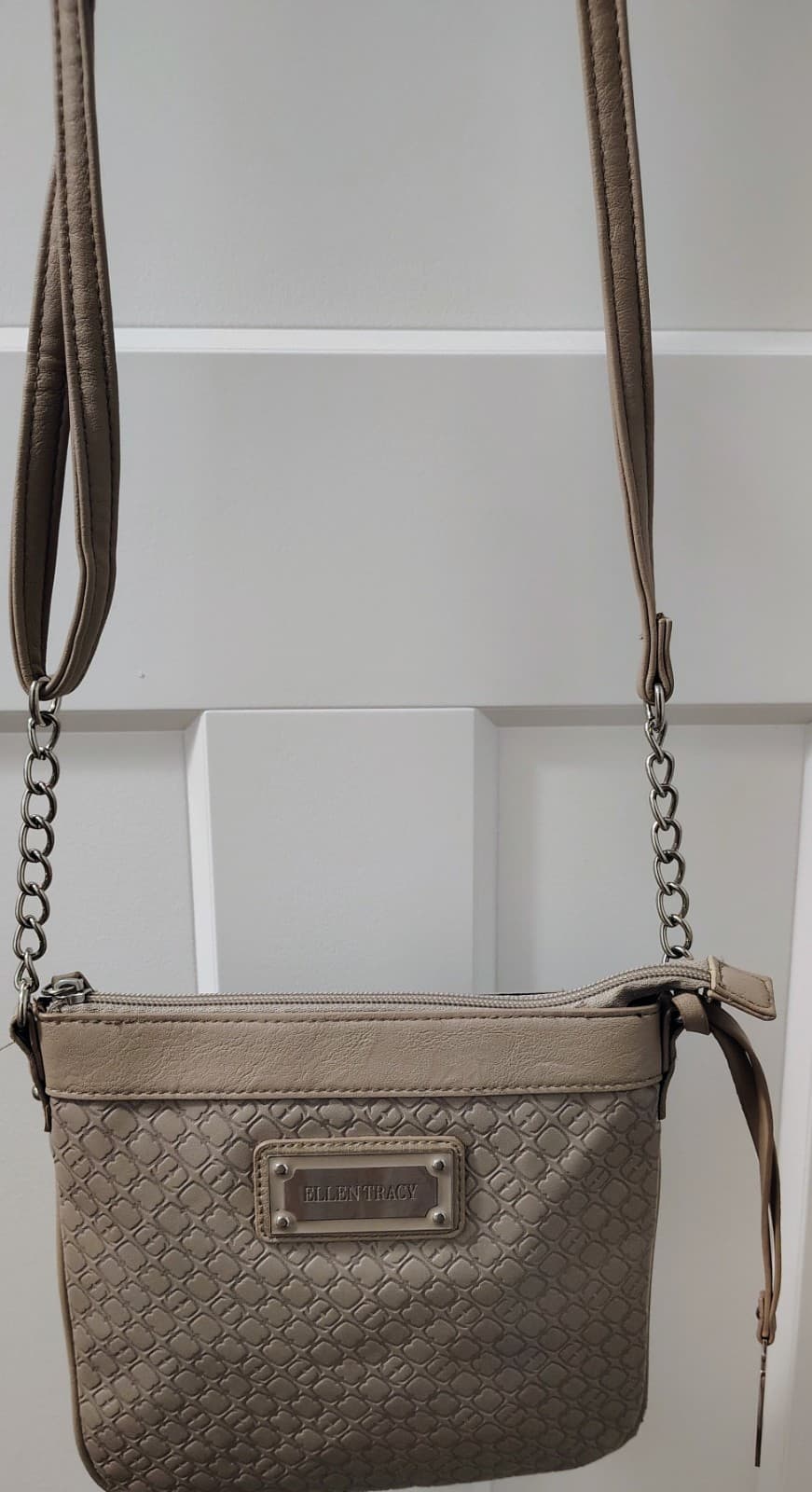 Ellen Tracy Crossbody Shoulder Bag Silver Hardware - Thumbnail 17