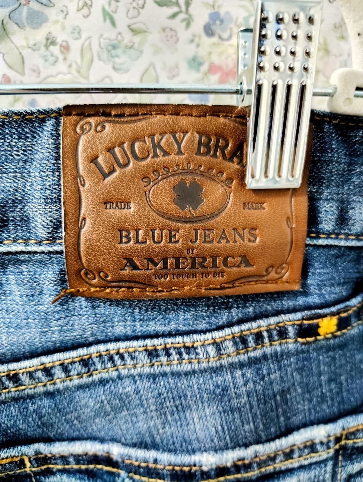 Lucky Brand Men's 361 Vintage Straight Light Wash Faded Denim Jeans W29 L34 - Thumbnail 7
