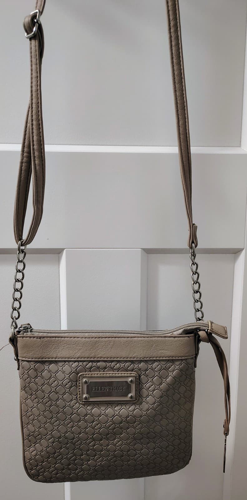 Ellen Tracy Crossbody Shoulder Bag Silver Hardware - Thumbnail 16