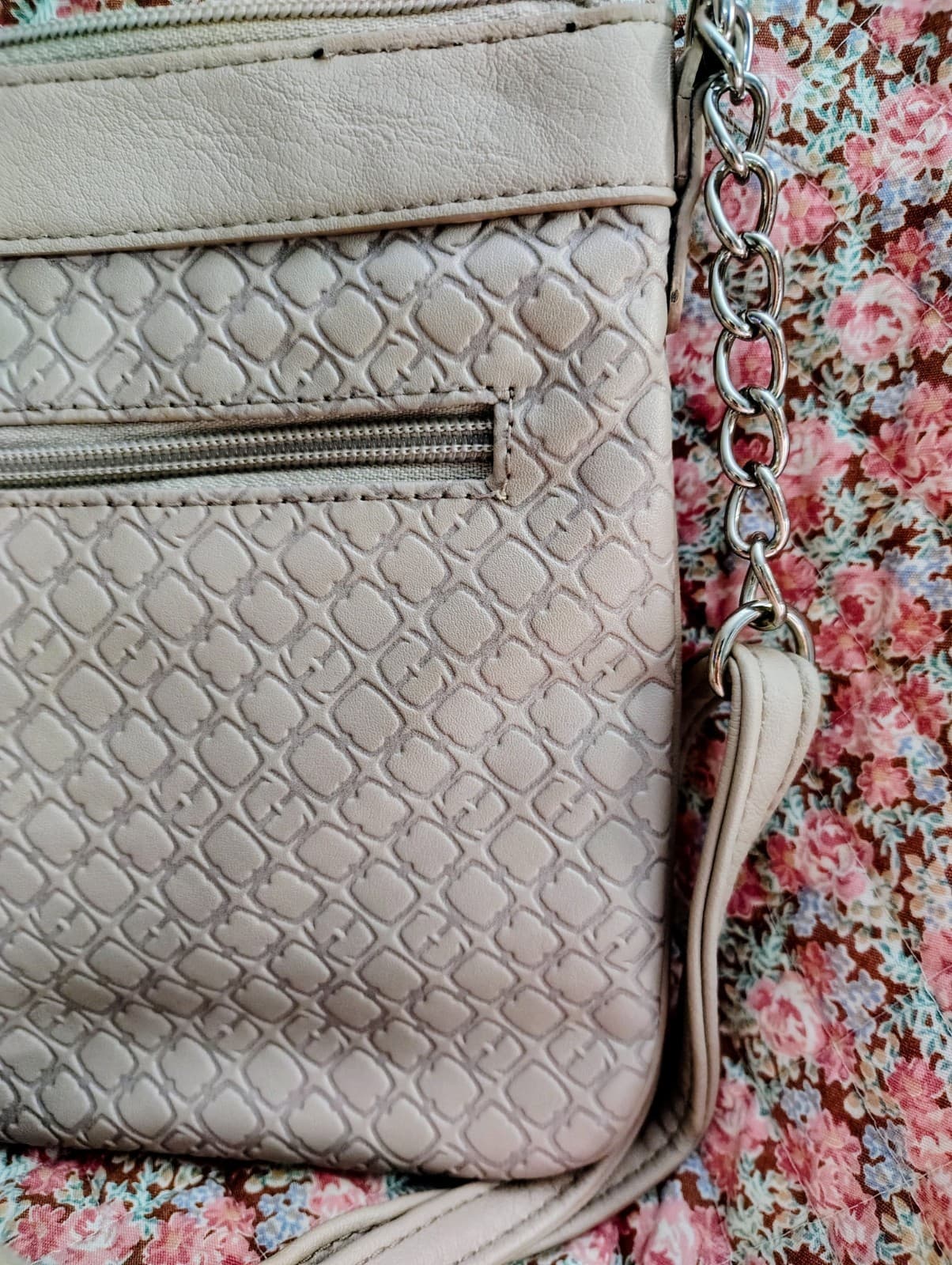 Ellen Tracy Crossbody Shoulder Bag Silver Hardware - Thumbnail 9