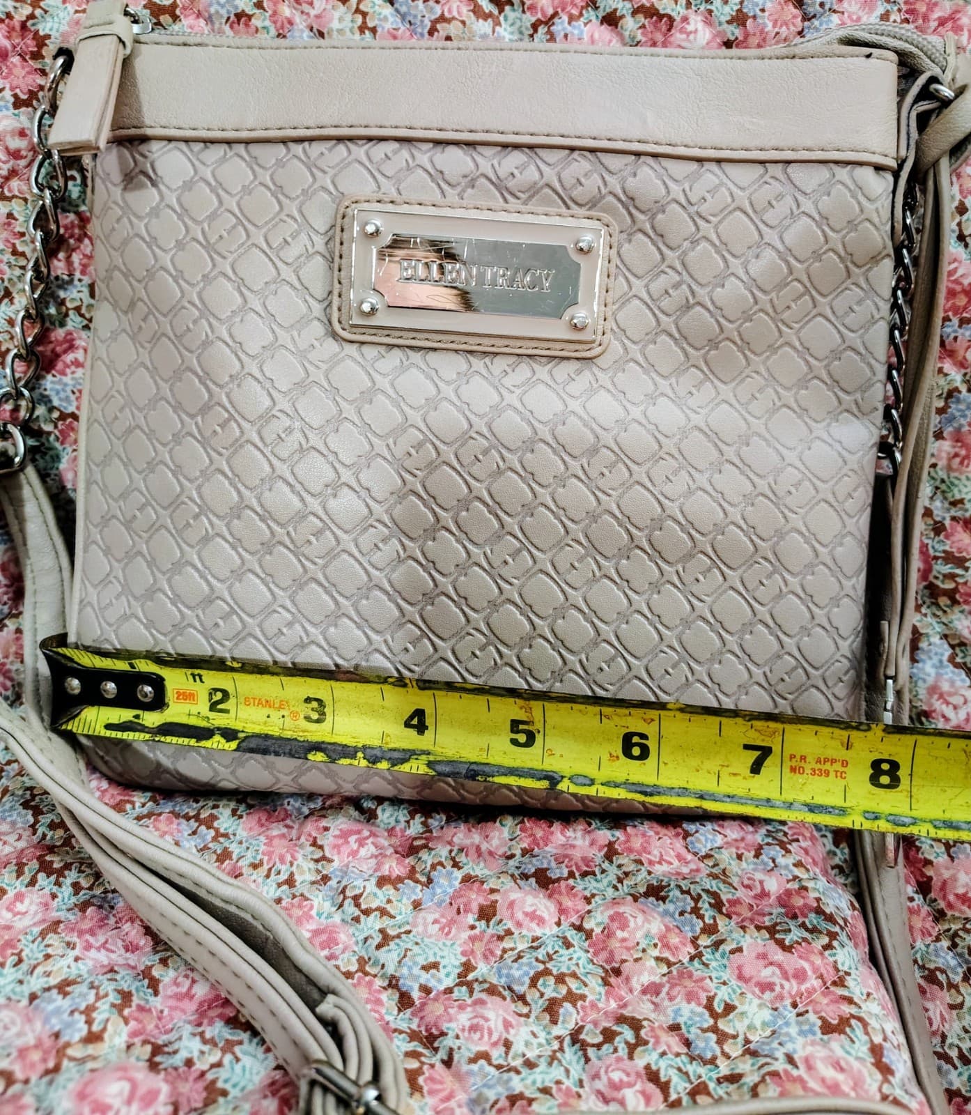 Ellen Tracy Crossbody Shoulder Bag Silver Hardware - Thumbnail 15