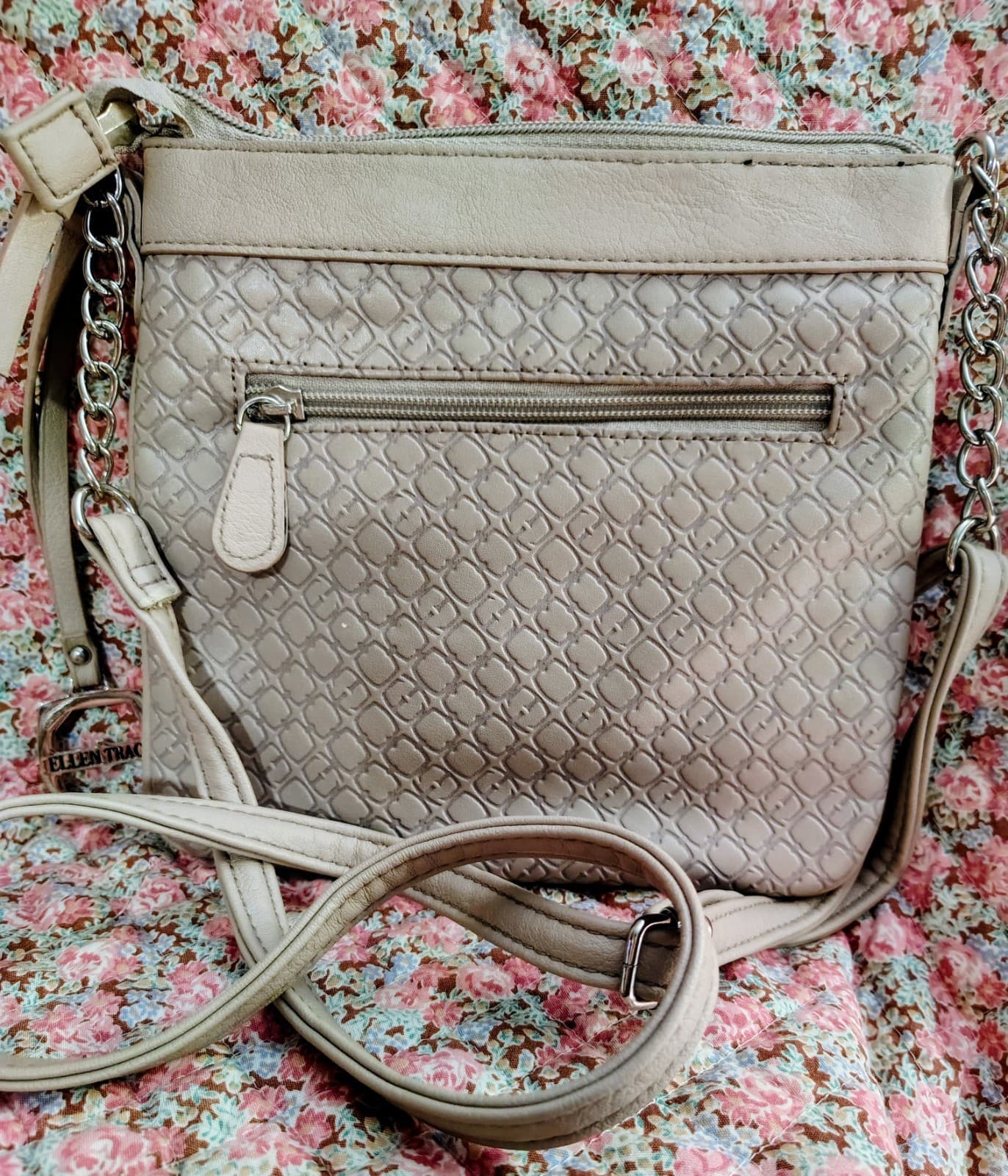 Ellen Tracy Crossbody Shoulder Bag Silver Hardware - Thumbnail 4