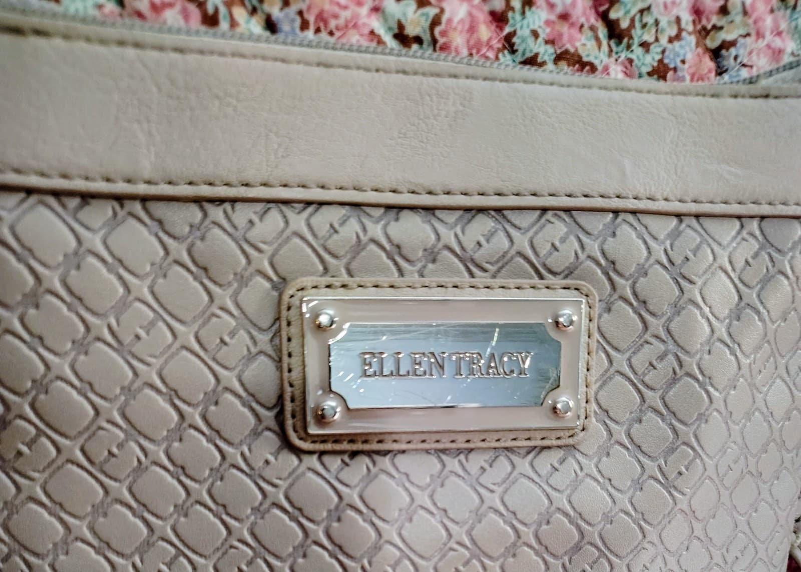 Ellen Tracy Crossbody Shoulder Bag Silver Hardware - Thumbnail 2