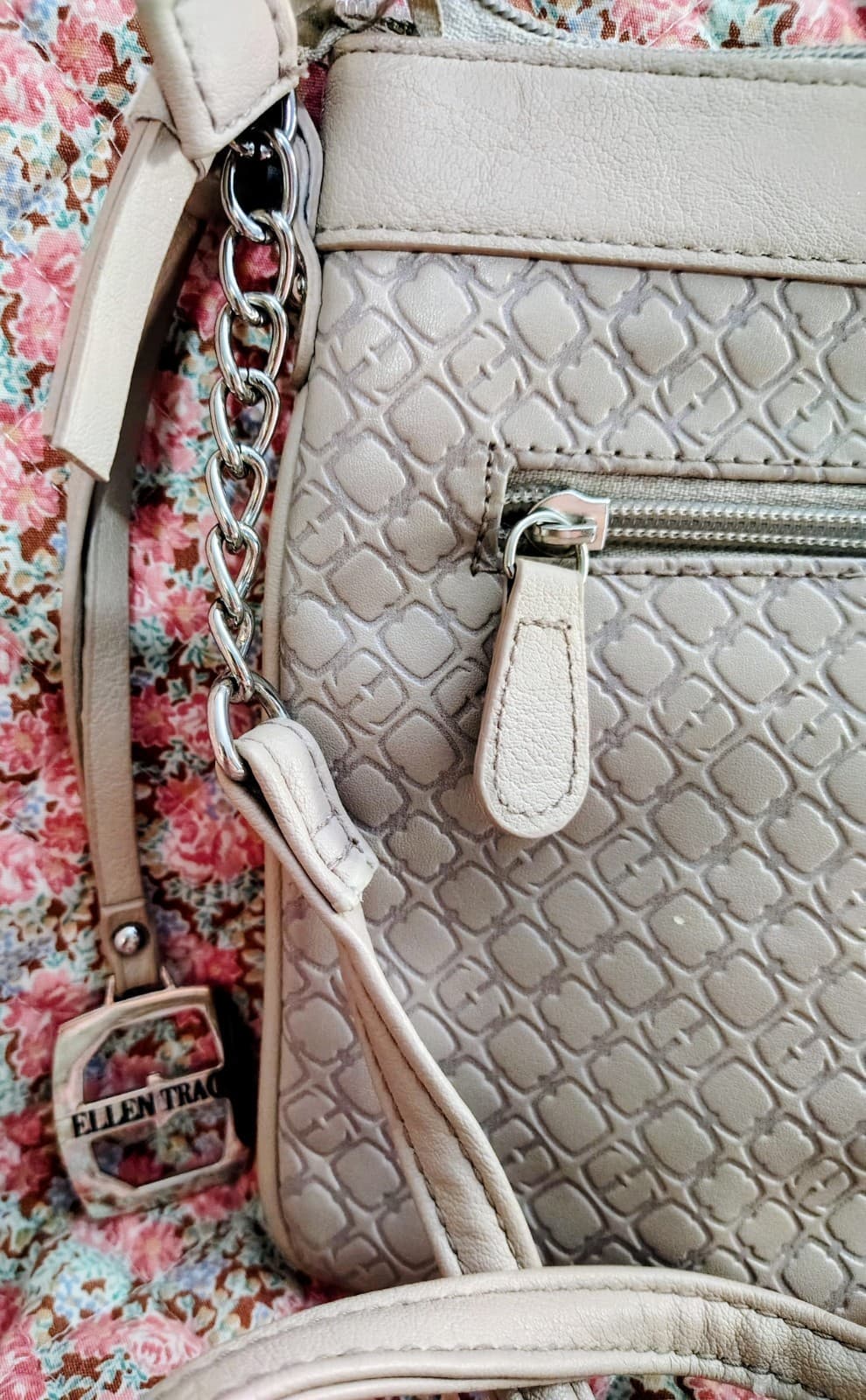 Ellen Tracy Crossbody Shoulder Bag Silver Hardware - Thumbnail 7