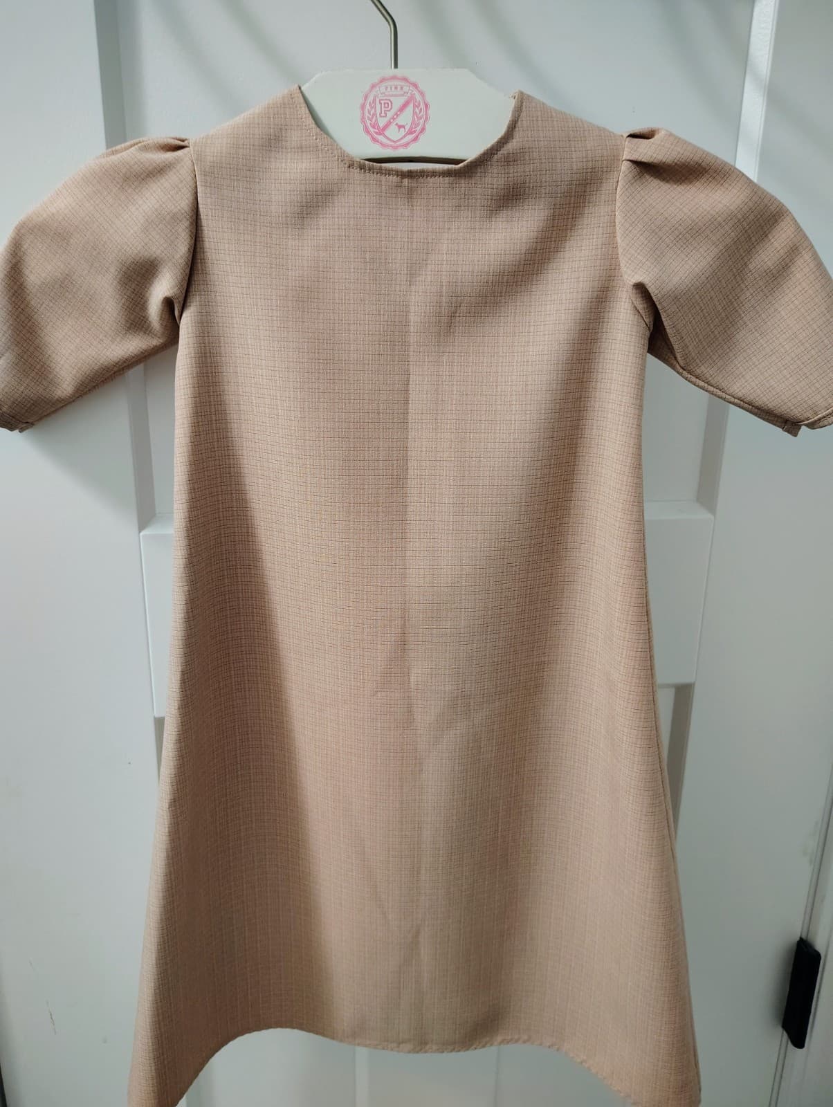 Amish Handmade Dusty Rose Pink Toddler Girls Dress - Thumbnail 2