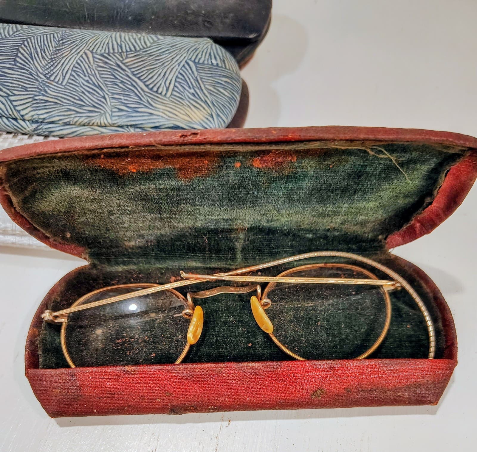 Bundle Of 8 Vintage Antique Eye Glass Cases 1920-1935 - Thumbnail 8