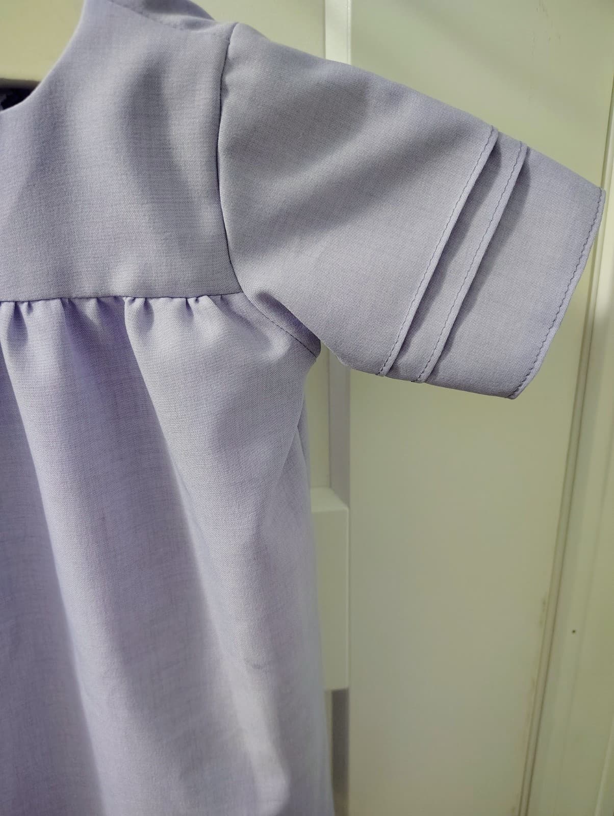Amish Handmade Baby Toddler Girl Lavender Dress - Thumbnail 2