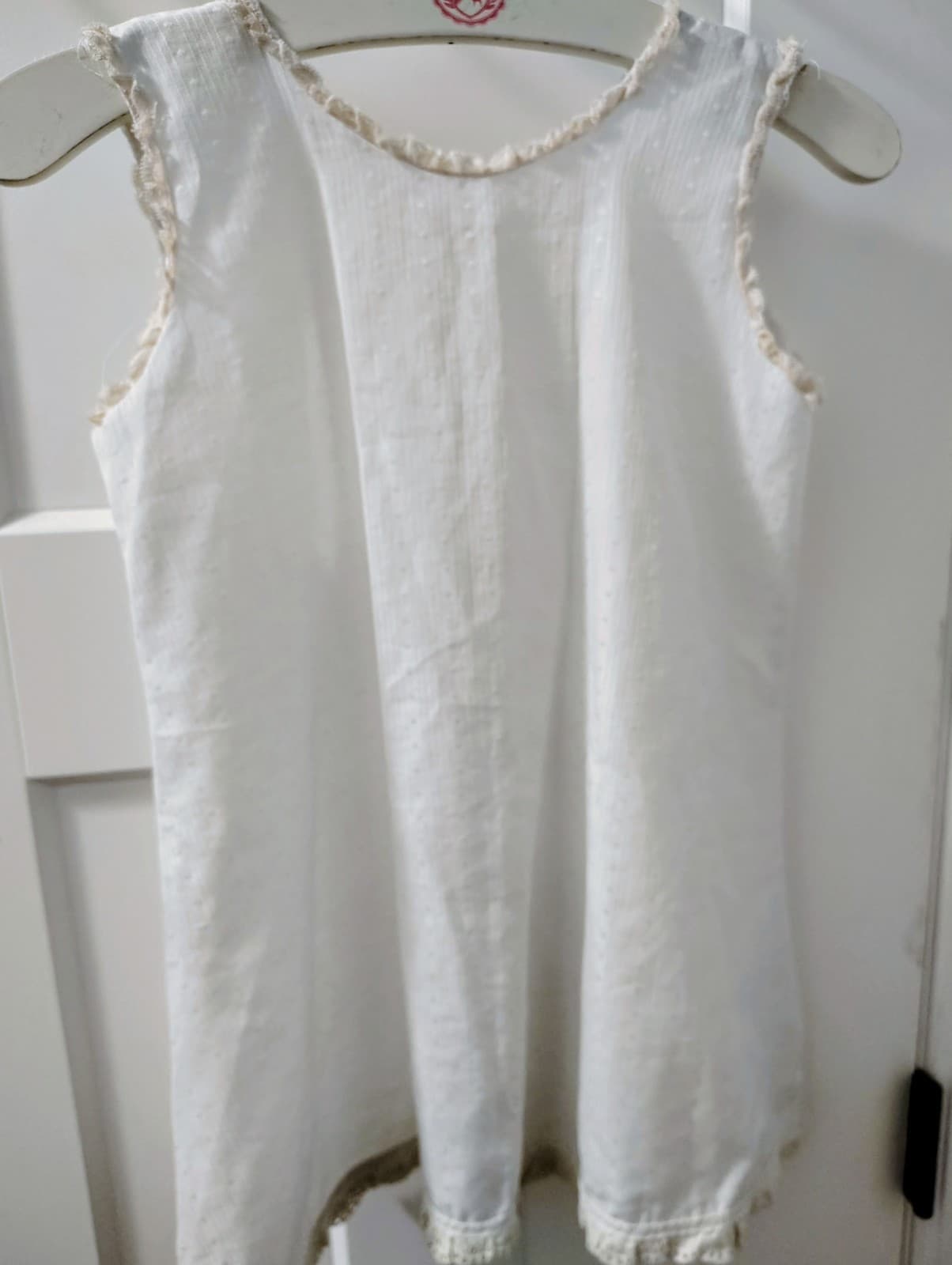 Homemade AMISH Toddler Girl Linen Nightgown - Thumbnail 3
