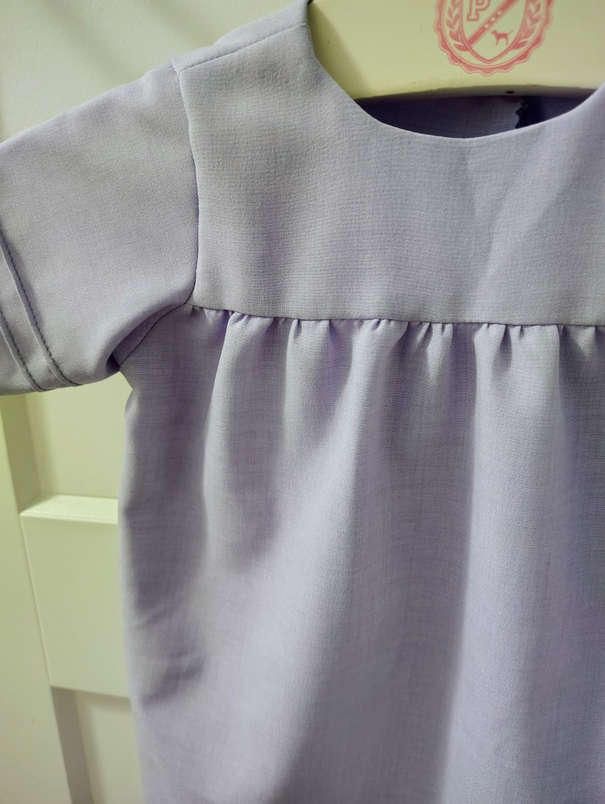 Amish Handmade Baby Toddler Girl Lavender Dress - Thumbnail 3
