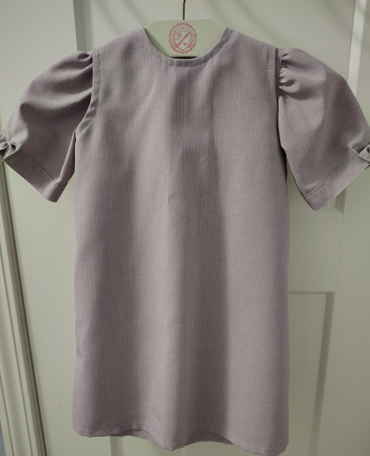 Amish Handmade Lavender Toddler Dress With Apron Layer