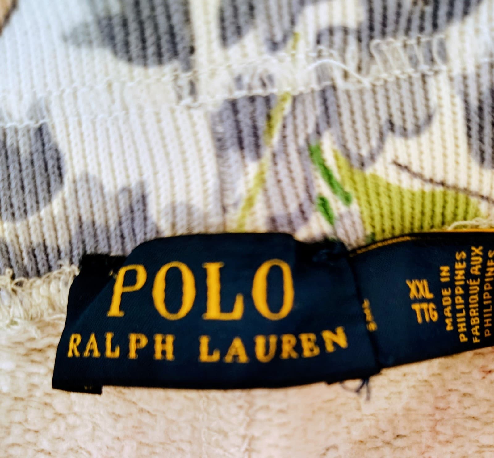 Polo Ralph Lauren Womens Floral Blue Tulip Drawstring Blue Pony Short XXL - Thumbnail 6