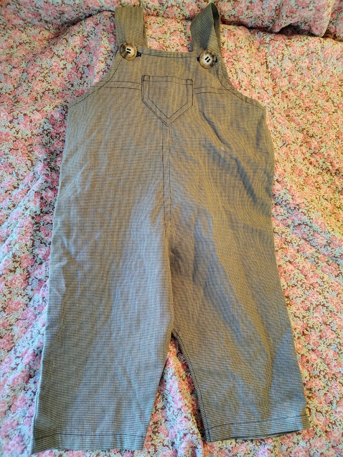 Amish Homemade Baby/Toddler Boys Overalls, Bundle Of 4 - Thumbnail 5