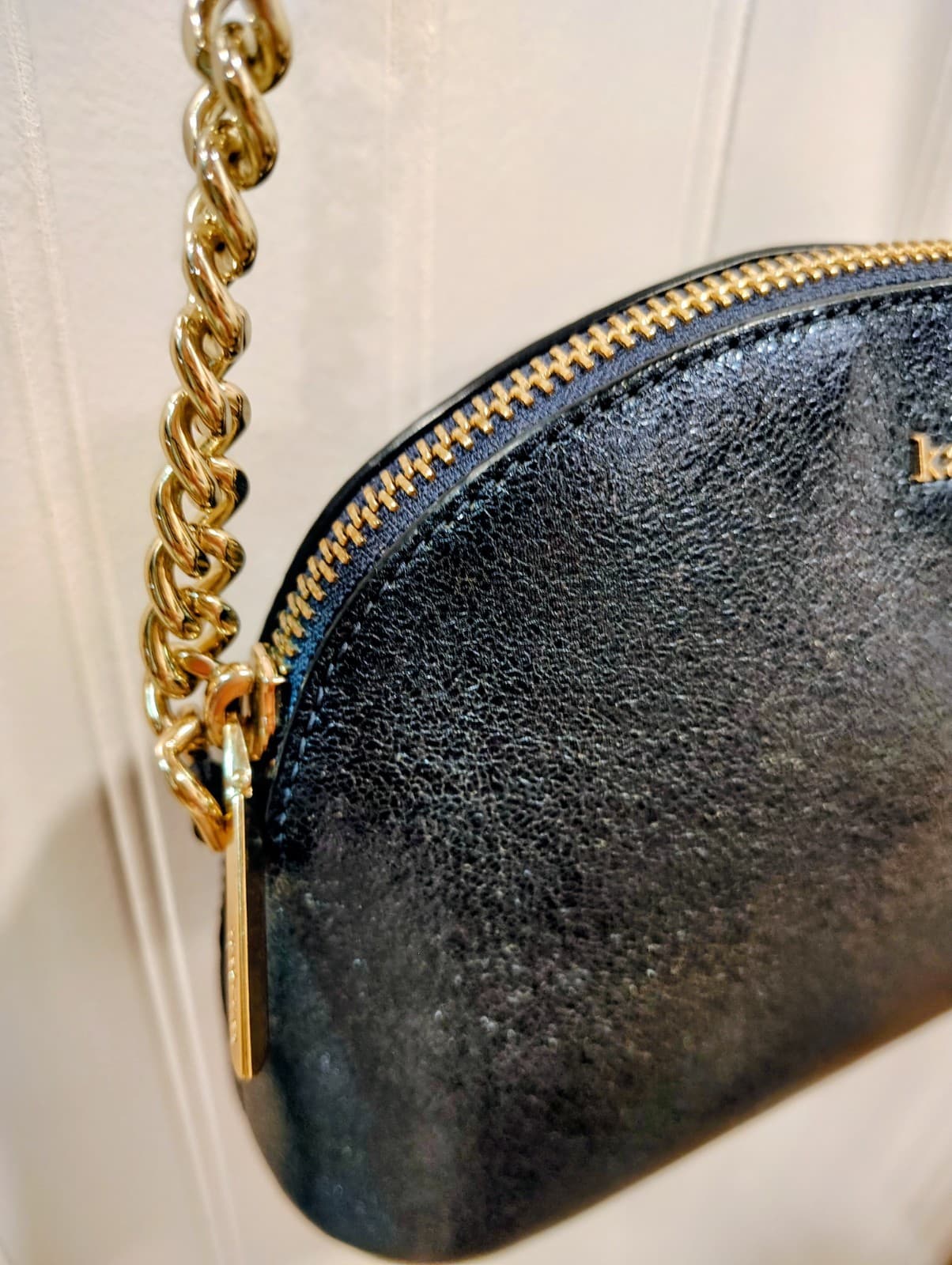 EUC Kate Spade Parisian Glittered Navy Shoulder Crossbody Bag - Thumbnail 16
