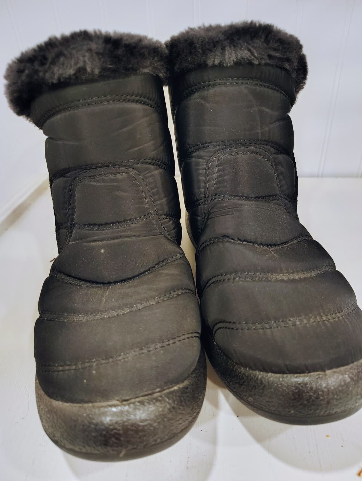 Women Boots Snow Waterproof Boots Zipper EUC - Thumbnail 3