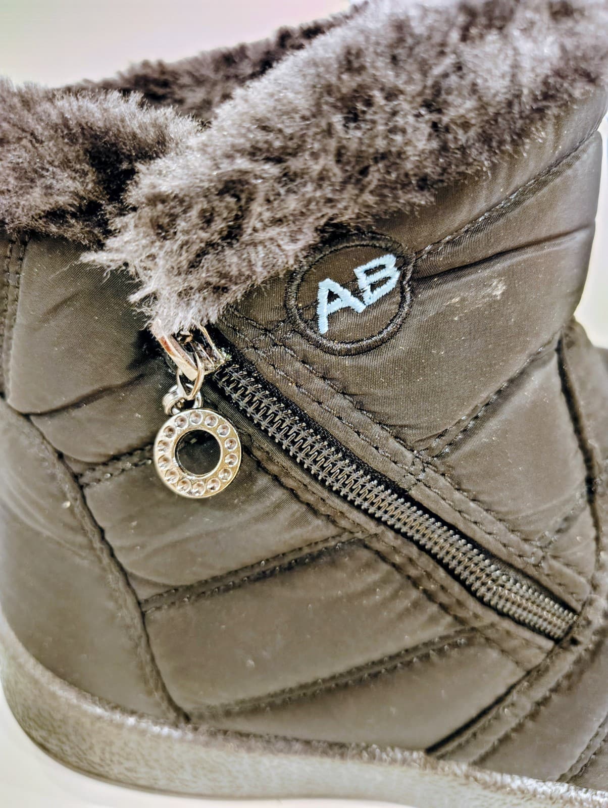 Women Boots Snow Waterproof Boots Zipper EUC - Thumbnail 4