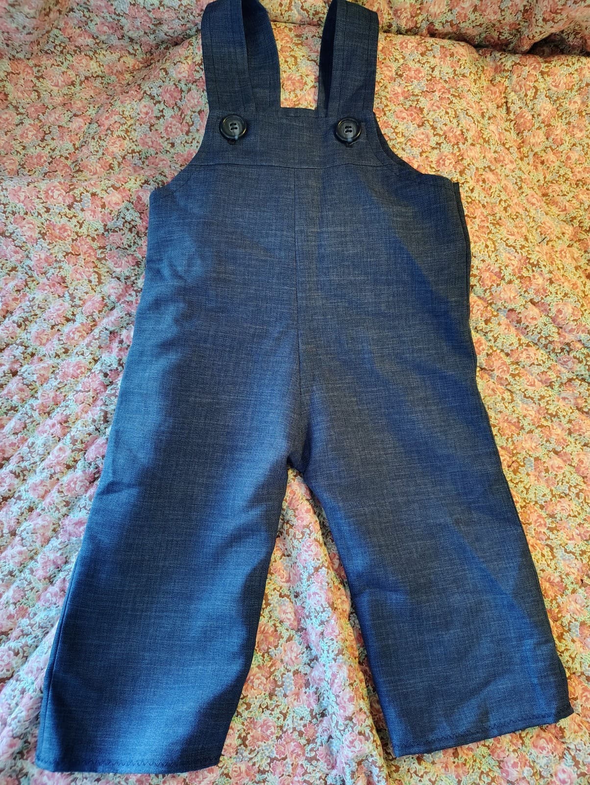 Amish Homemade Baby/Toddler Boys Overalls, Bundle Of 4 - Thumbnail 2