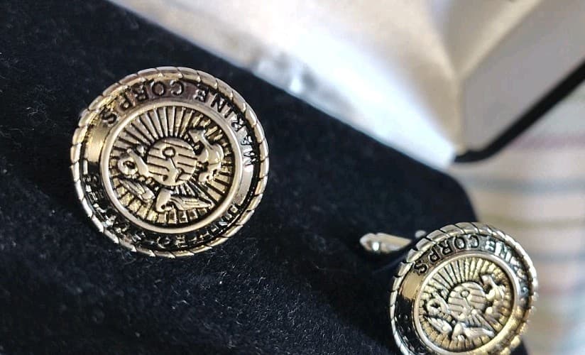 Cuff Links Stud Set US Marine Corps - Thumbnail 2