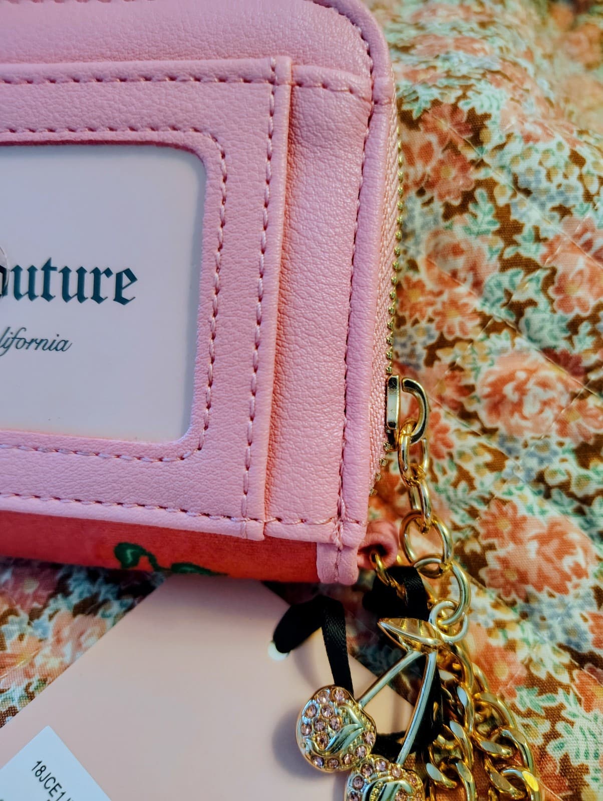 Juicy Couture Exclusive pink cherry blossom wallet Wristlet NWT - Thumbnail 7