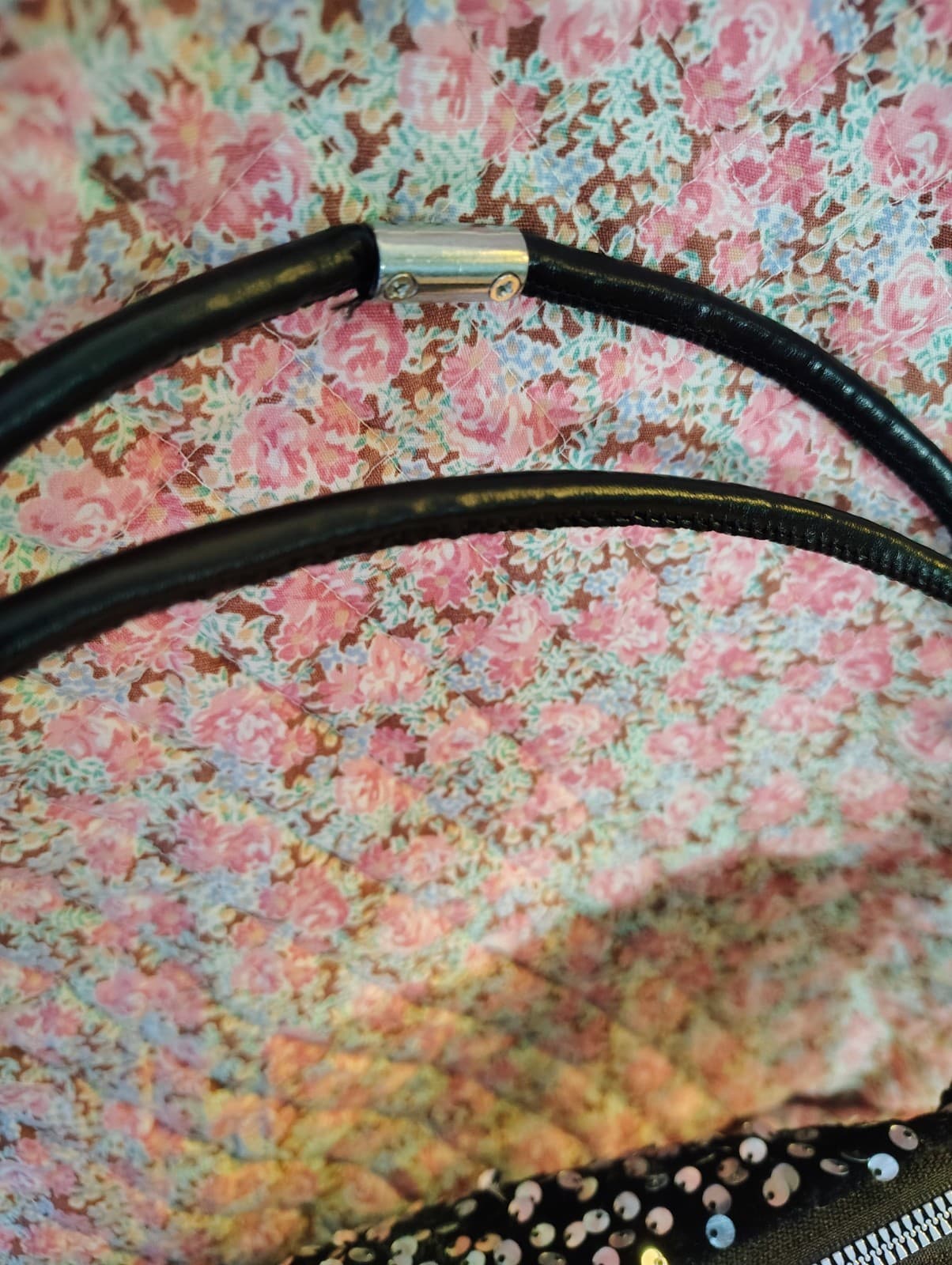Evening Dress Bag, Sequins, Bling, Black - Thumbnail 4