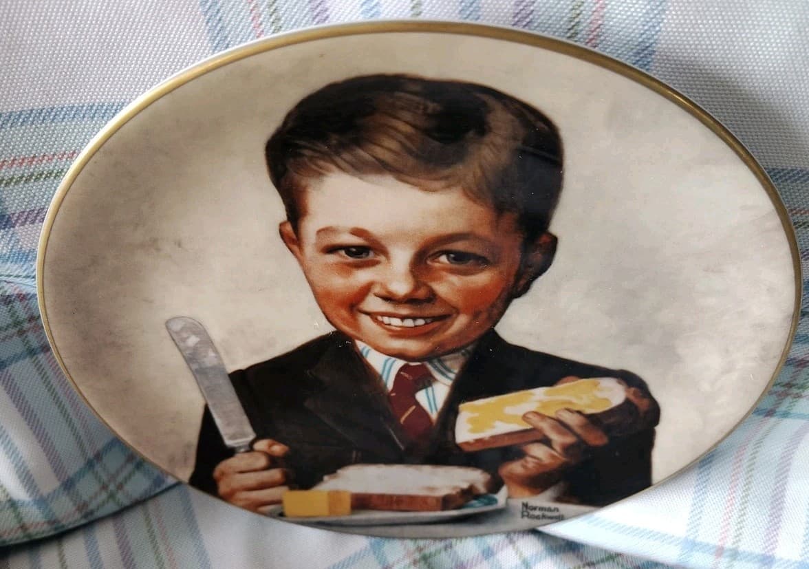 1979 Limited Edition Norman Rockwell "Butter Boy" Plate - Thumbnail 4