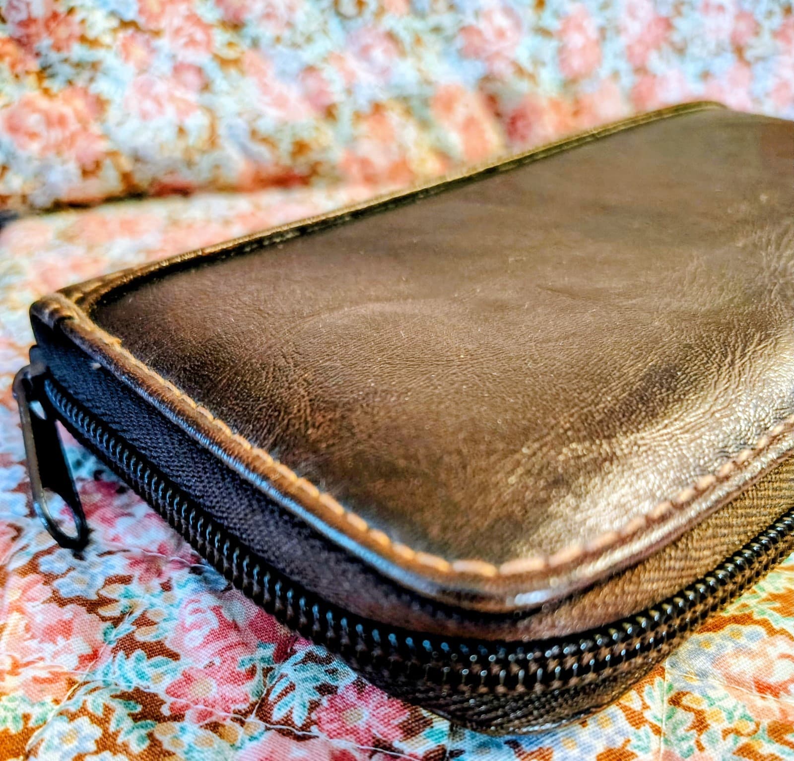 Brown Faux Leather Organizer Wallet - Thumbnail 6