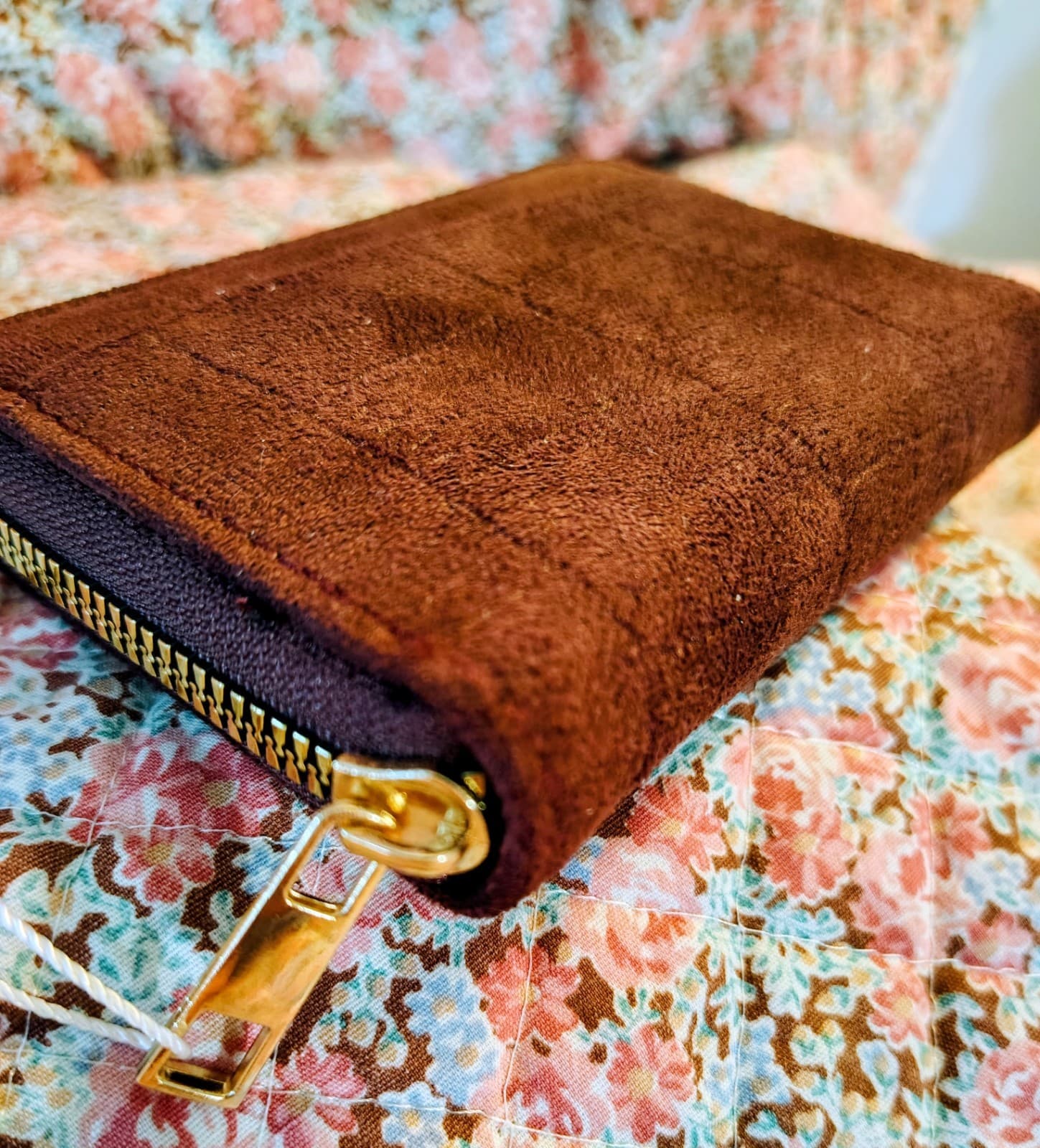NWT Primark Brown Burgundy Faux Leather Wallet - Thumbnail 4
