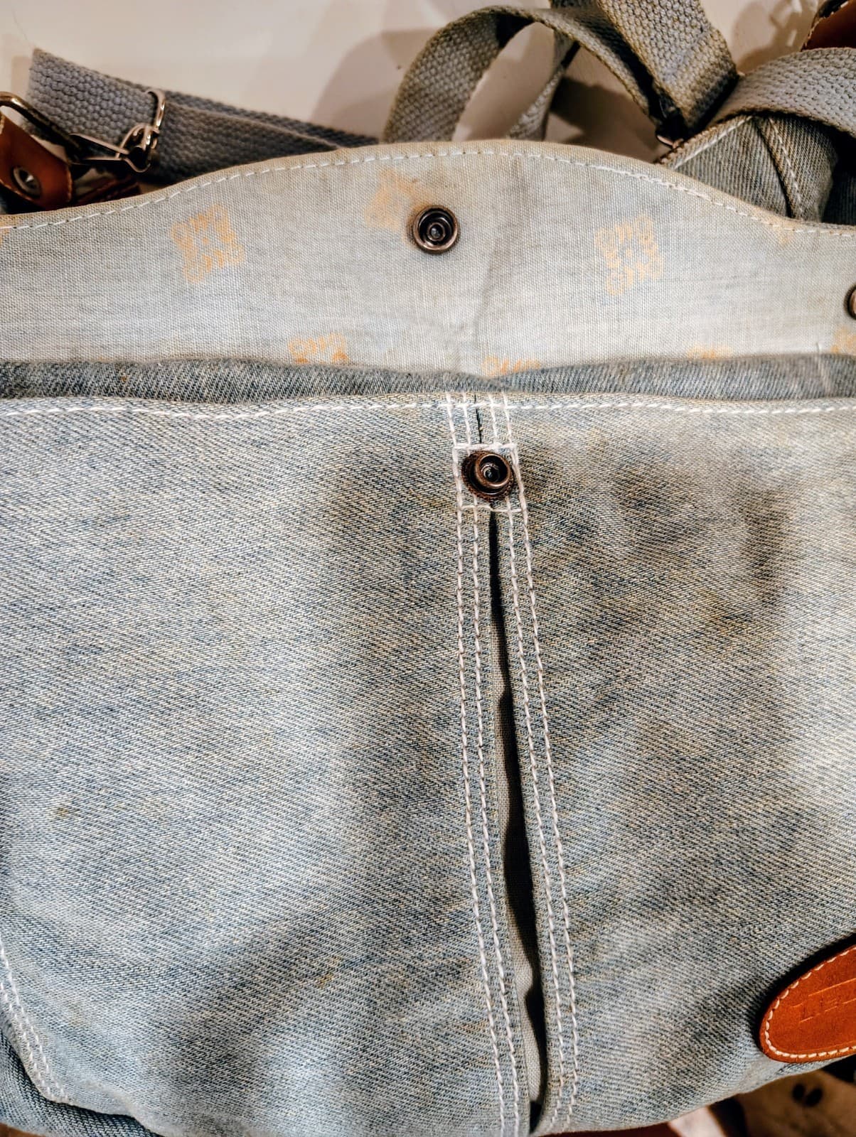 Vintage Retro 1990's LizWear Denim Hobo Bag - Thumbnail 20